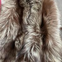 vera stola di volpe argentata 