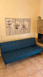 Divano letto 3 posti con schienale reclinabile in 