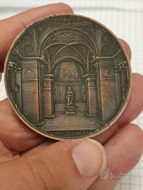 MEDAGLIA ANTICA IN BRONZO CON PATINA DATATA 1841