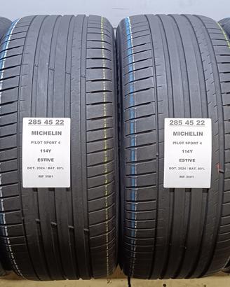 4 GOMME 285 45 22 MICHELIN 2024 RIF3581