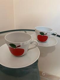 Coppia tazzine e piattino vintage