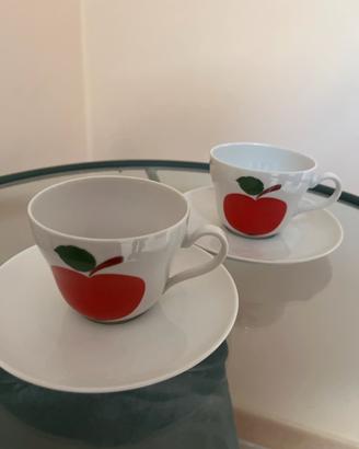 Coppia tazzine e piattino vintage