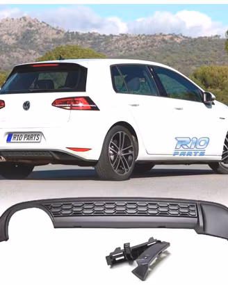 DIFFUSORE VOLKSWAGEN GOLF 7 12-17 LOOK GTI DOPPIA 