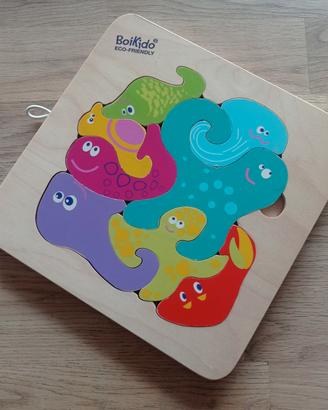 Puzzle polipetti. 100% legno