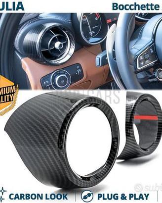 Cover Bocchette Aria per Alfa Giulia in CARBONIO