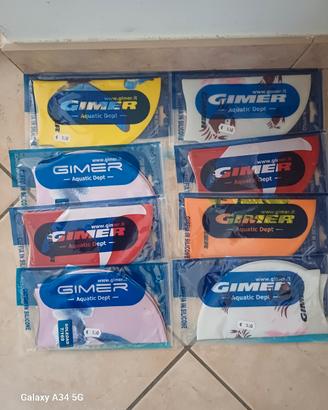 Stock nuoto piscina bambino cuffia ciabatte Gimer