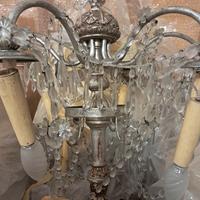 Lampadario vintage in cristallo