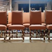 Set otto sedie restaurate