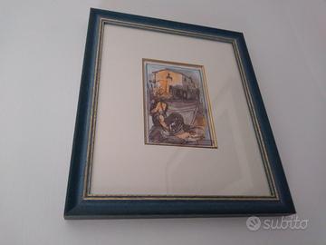 2 Rari acquerelli di Spera Umberto