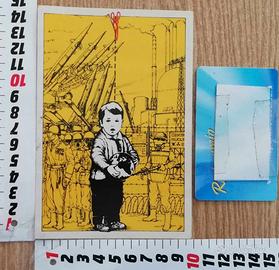 Adesivo antimilitare anarchia sticker anarchism