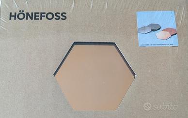 IKEA Honefoss 10 specchi esagonali color ottone cr