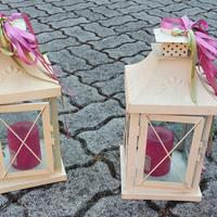 lanterne metallo con candela