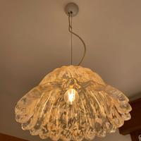 Lampadario a sospensione in vetro artistico