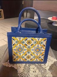 Borsa donna decorazione maiolica