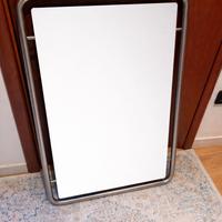 Specchio cromato anni 70 - design italiano