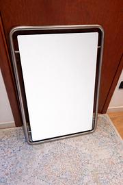 Specchio cromato anni 70 - design italiano