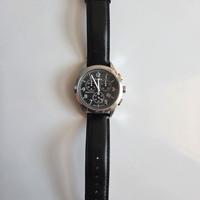 Orologio Timex indiglo, cronografo acciaio, nero