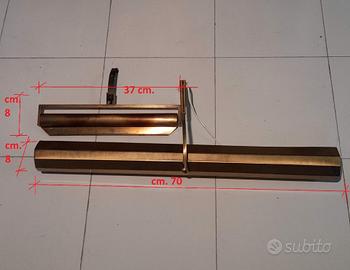 2 Lampade per quadri antiquariato ottone