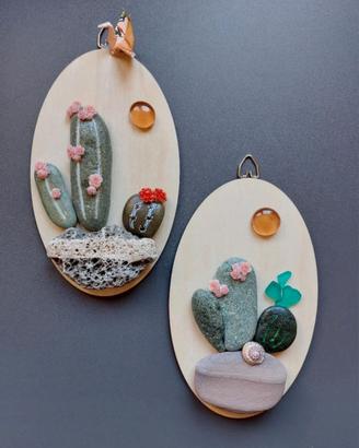 decorazione da parete-quadretti con sassi