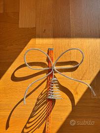 Puntale albero fiocco strass