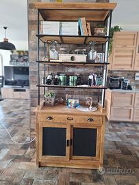 CREDENZA VINERIA PORTA CALICI LIBRERIA