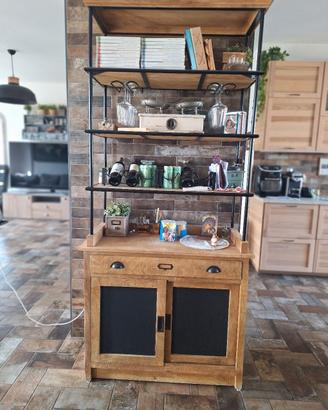 CREDENZA VINERIA PORTA CALICI LIBRERIA