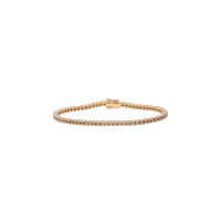 BRACCIALE TENNIS IN ORO ROSA E DIAMANTI BROWN