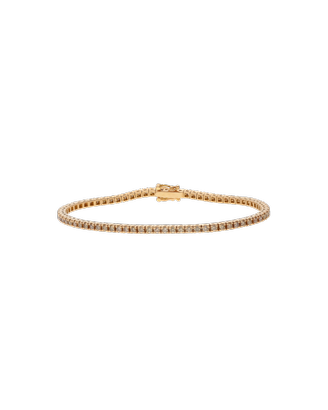 BRACCIALE TENNIS IN ORO ROSA E DIAMANTI BROWN