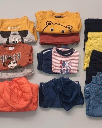 Lotto abbigliamento bimbo 74 cm