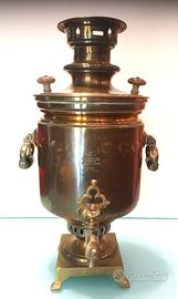 SAMOVAR RUSSO ORIGINALE IN OTTONE