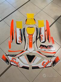 Kit completo adesivi e pastiglie freno sodikart