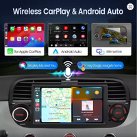 car play FIAT 500 2007 2008 2009-2015 Stereo 64G