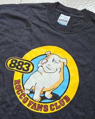 t-shirt 883 grazie mille 2000 tour vintage rara