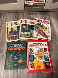 Lotto 5 libri didattici vintage per bambini