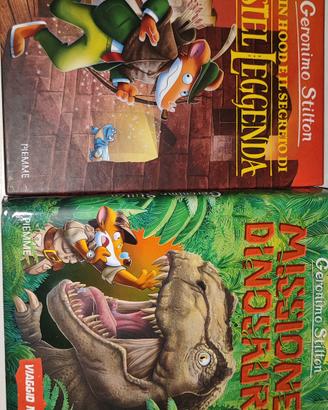 n. 2 libri missione dinosauri e Castel leggenda di