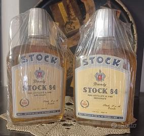 2 RARE FIASCHE FIASCHETTE BRANDY STOCK 84 - 0,25 L