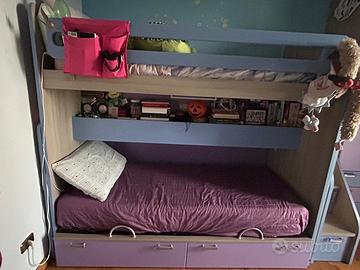 Cameretta Colombini, letto a soppalco