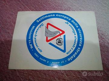 Adesivo sticker vintage settimana europea della si