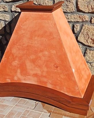 Cappa rustica in legno massello