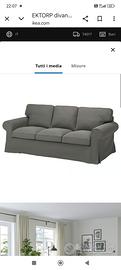 divano erktorp Ikea grigio
