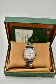 Rolex 16220 datejust 36 mm acciaio completo