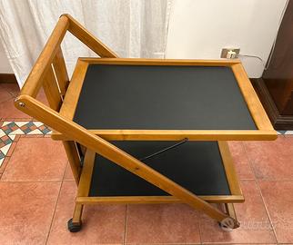 Carrello pieghevole in legno