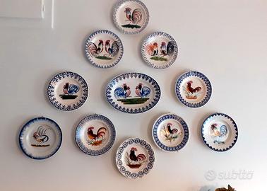 collezione piatti decorativi "galletti di Mondovì"