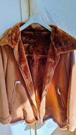 Giacca/giaccone donna nuova in pelo e sherling