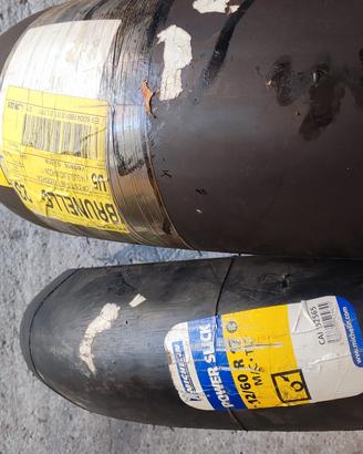 coppia gomme slick Michelin power