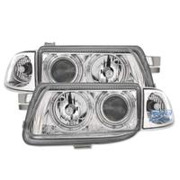 FARI PER OPEL ASTRA F 94-98 ANGEL EYES FONDO CROMA