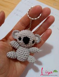 koala amigurumi portachiavi 