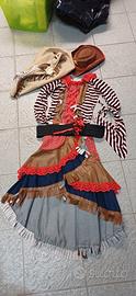 vestito carnevale cowboy  donna