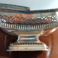 Cestino vintage argentato  – Alexander Clark & Co
