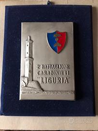 Placca battaglione carabinieri liguria